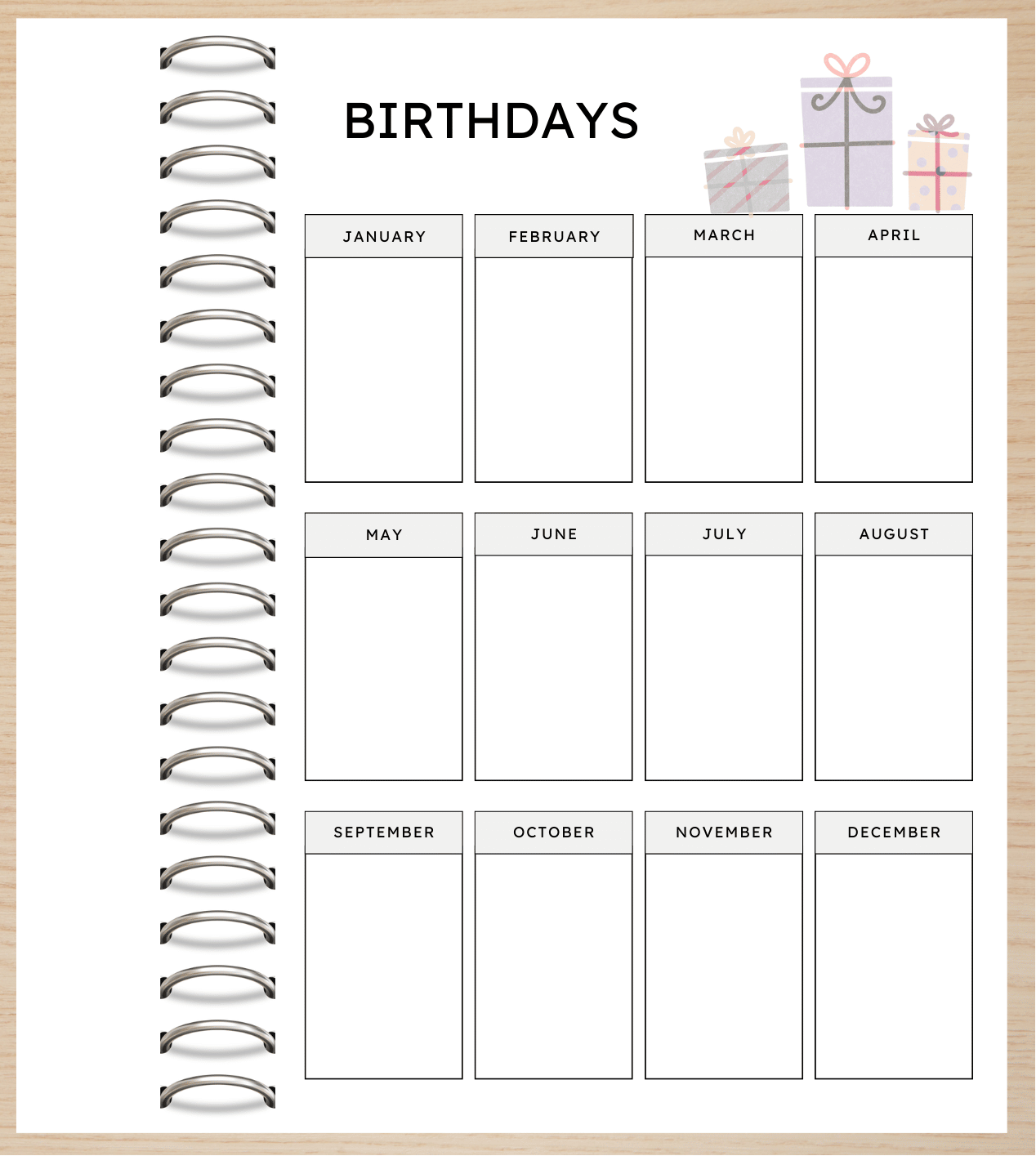 Black Abstract Teacher Planner