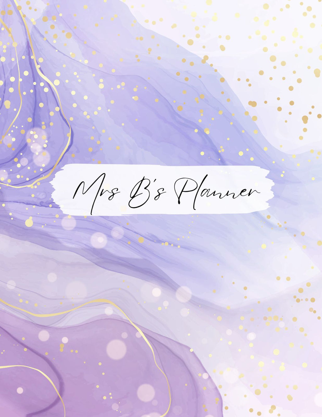 Elegant Purple Teacher Planner