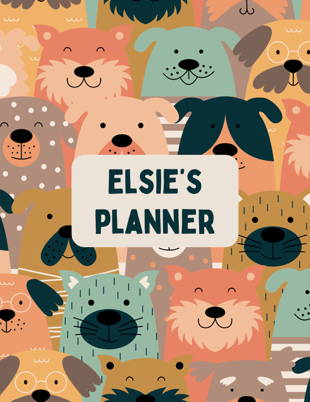 Playful Dogs Teacher Planner