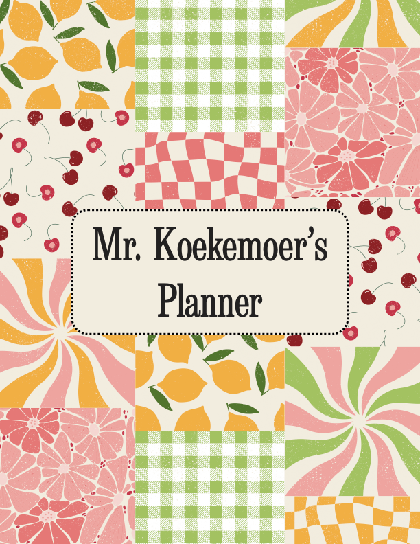 Playful Summer Teacher Planner